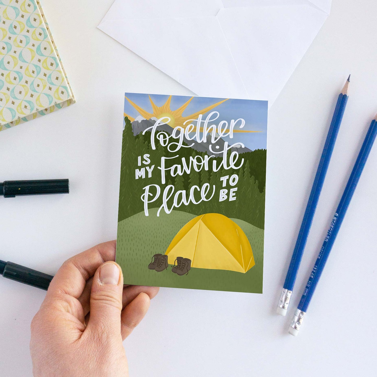 Together is My Favorite Place to be Camping Love Card