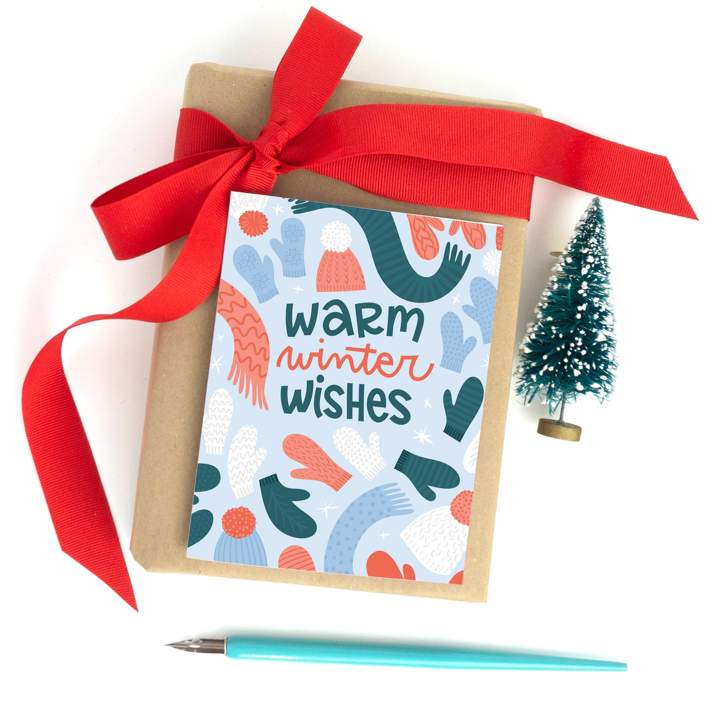 Winter Mittens Holiday Card