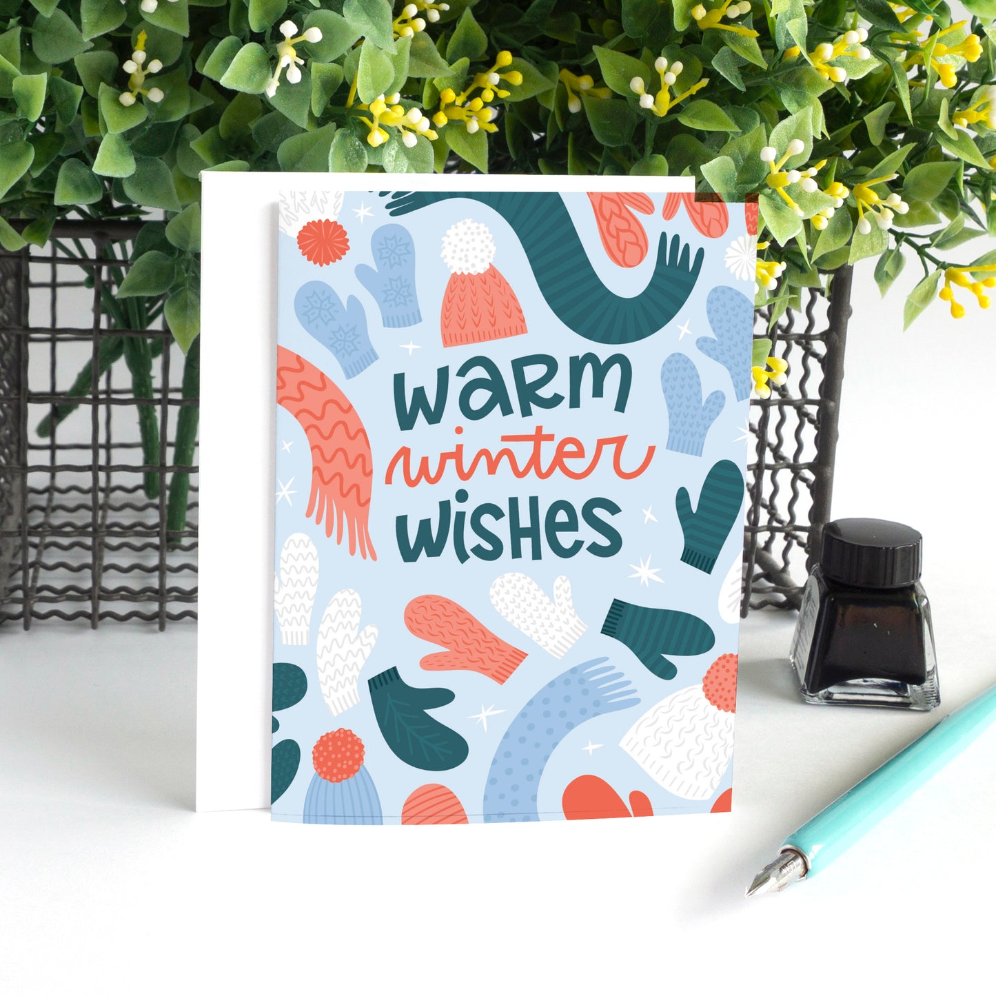 Winter Mittens Holiday Card