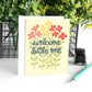 Cute Floral New Baby Card