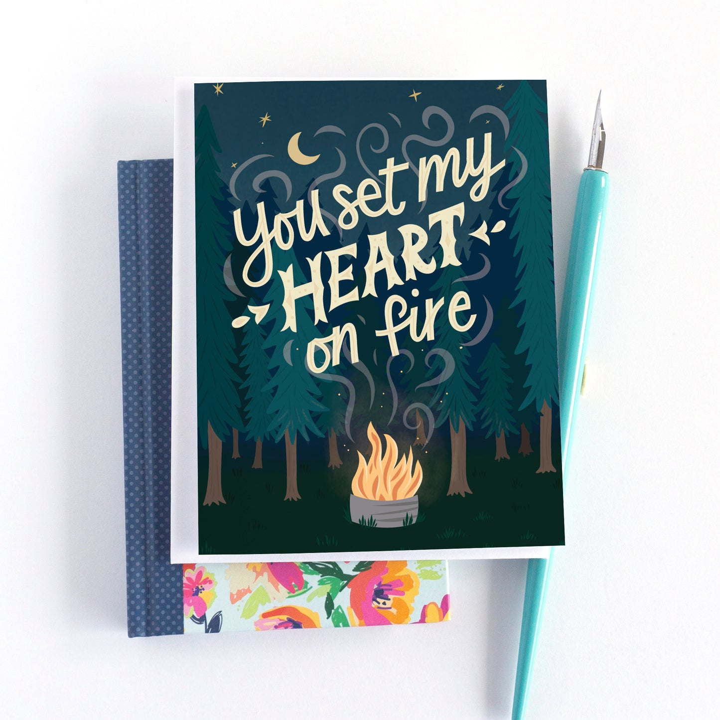 Camping Valentine's Card