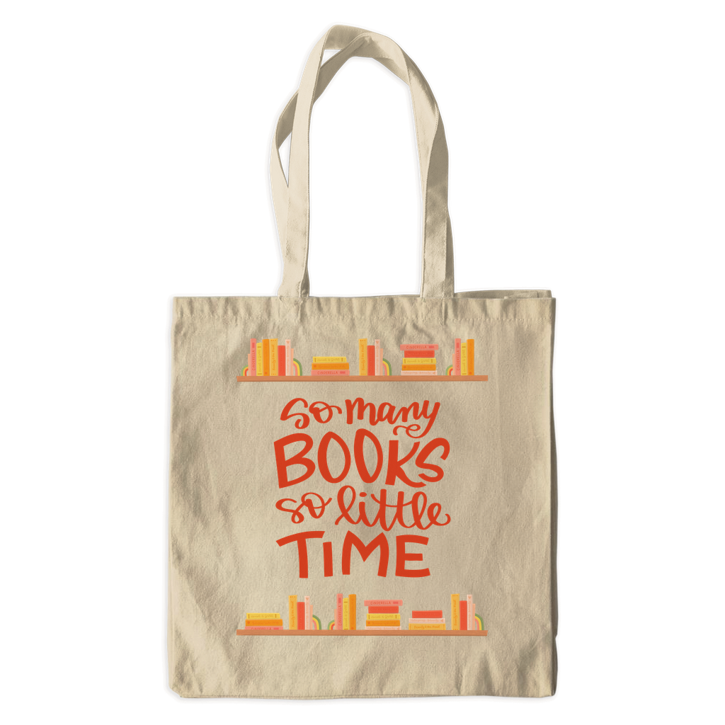 Book Lover Canvas Tote Bag