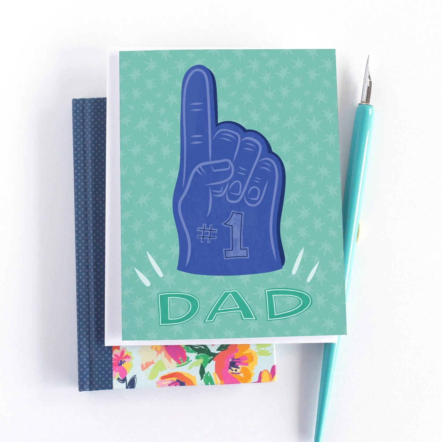 #1 Dad Father's Day Card