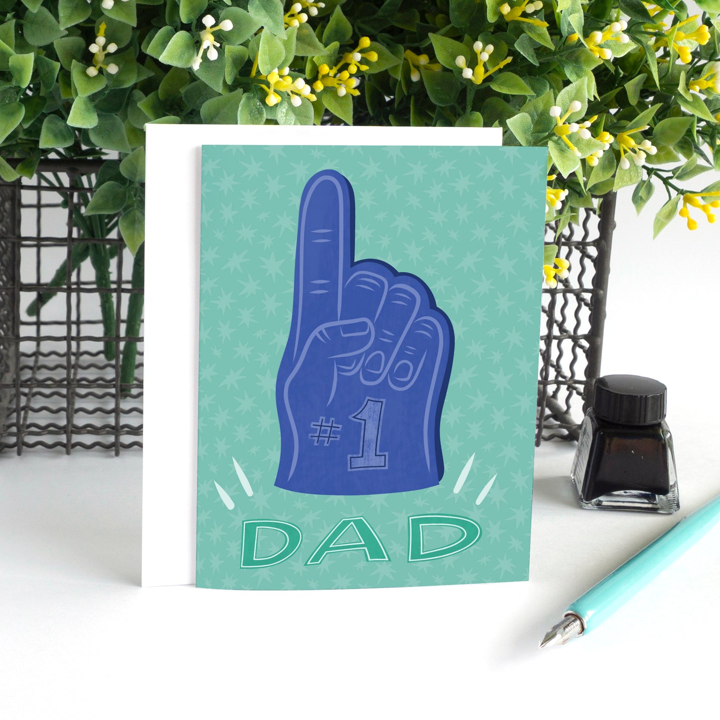 #1 Dad Father's Day Card