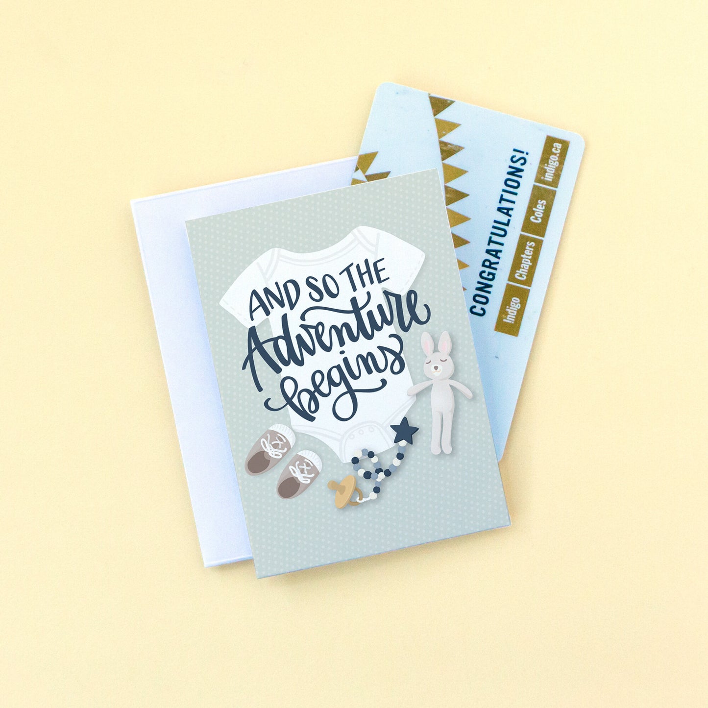 And so the Adventure Begins Mini Greeting Card
