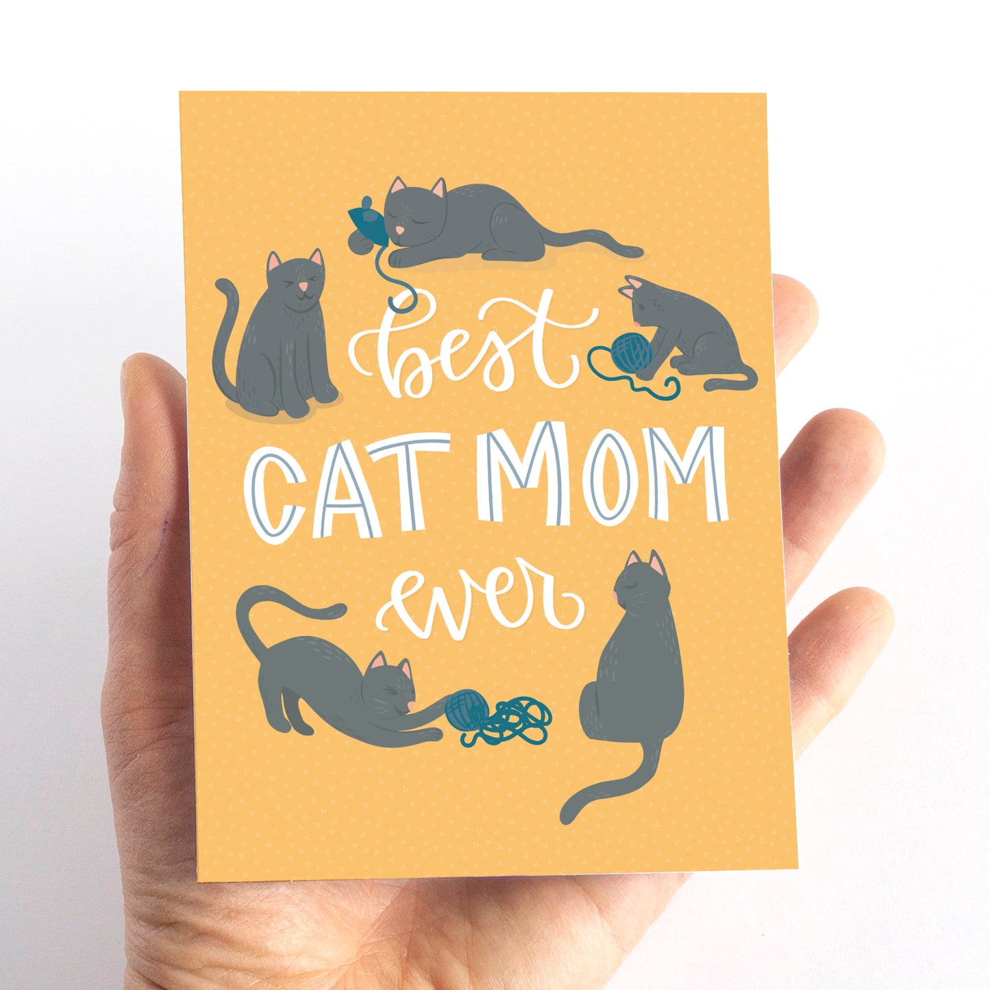 Best Cat Mom Ever Mother's Day Card