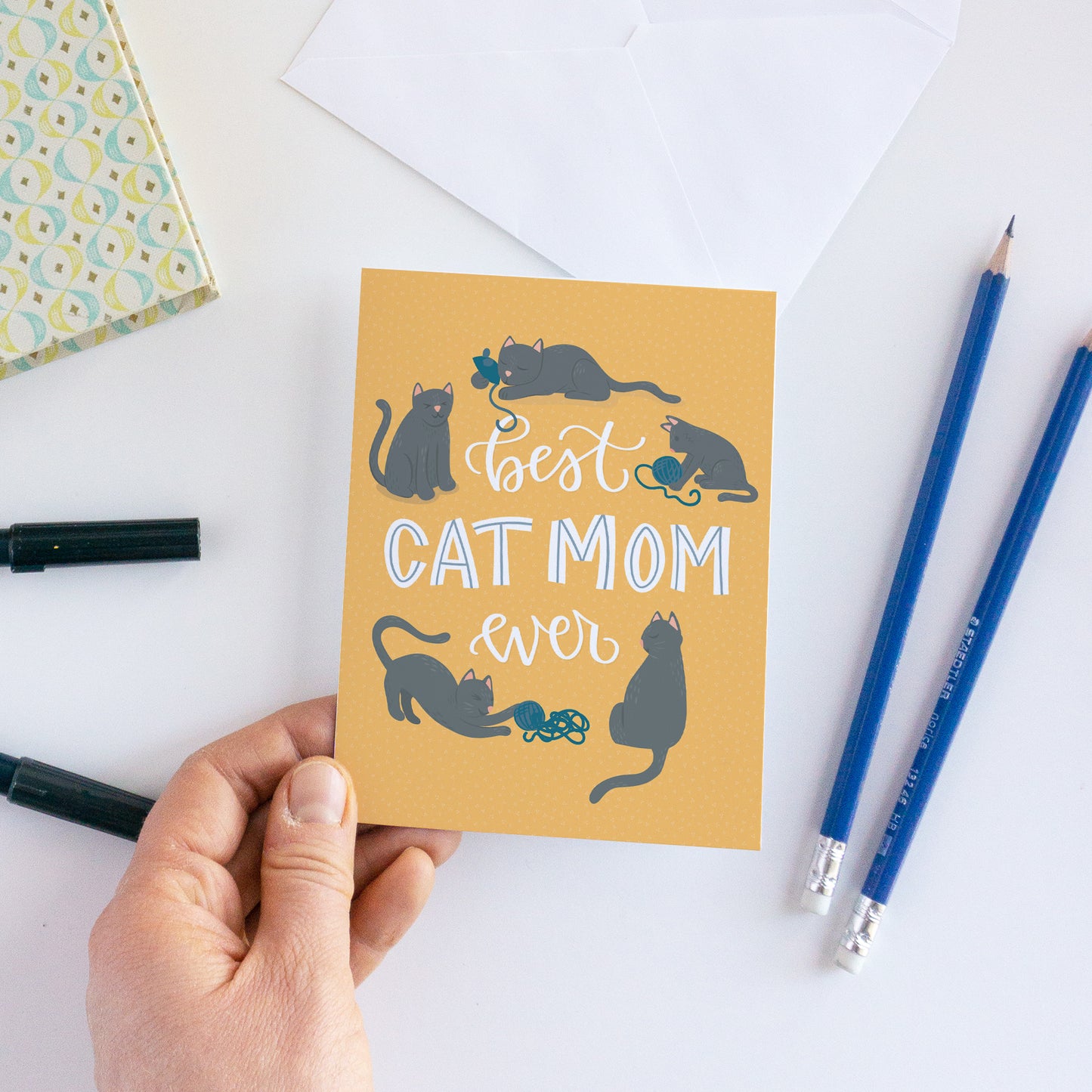 Best Cat Mom Ever Mother's Day Card