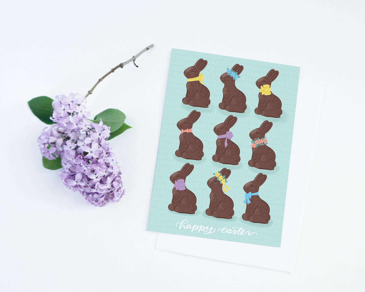 Chocolate Bunnies Easter Card