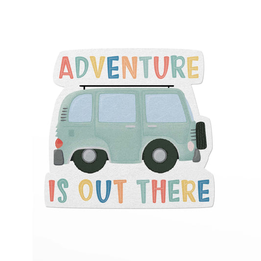Adventure is Out There Camper Van Vinyl Sticker