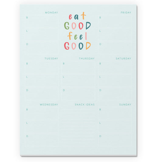 Eat Good Feel Good Letter Size Notepad
