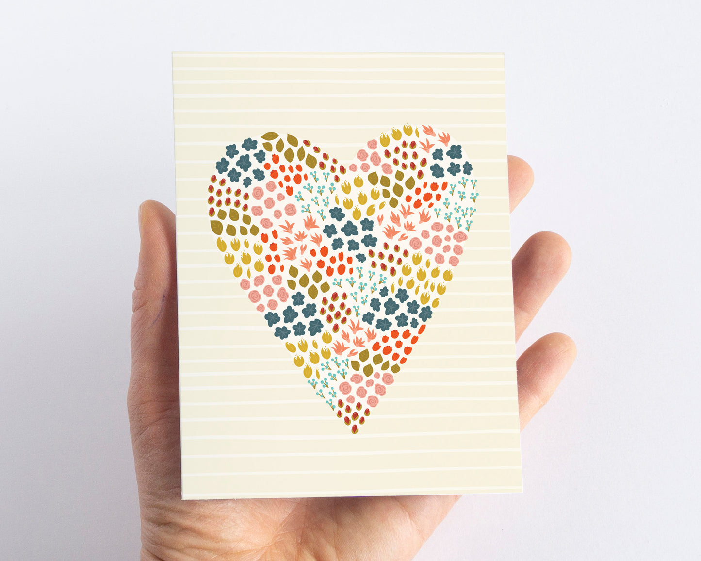 Modern Floral Love Card