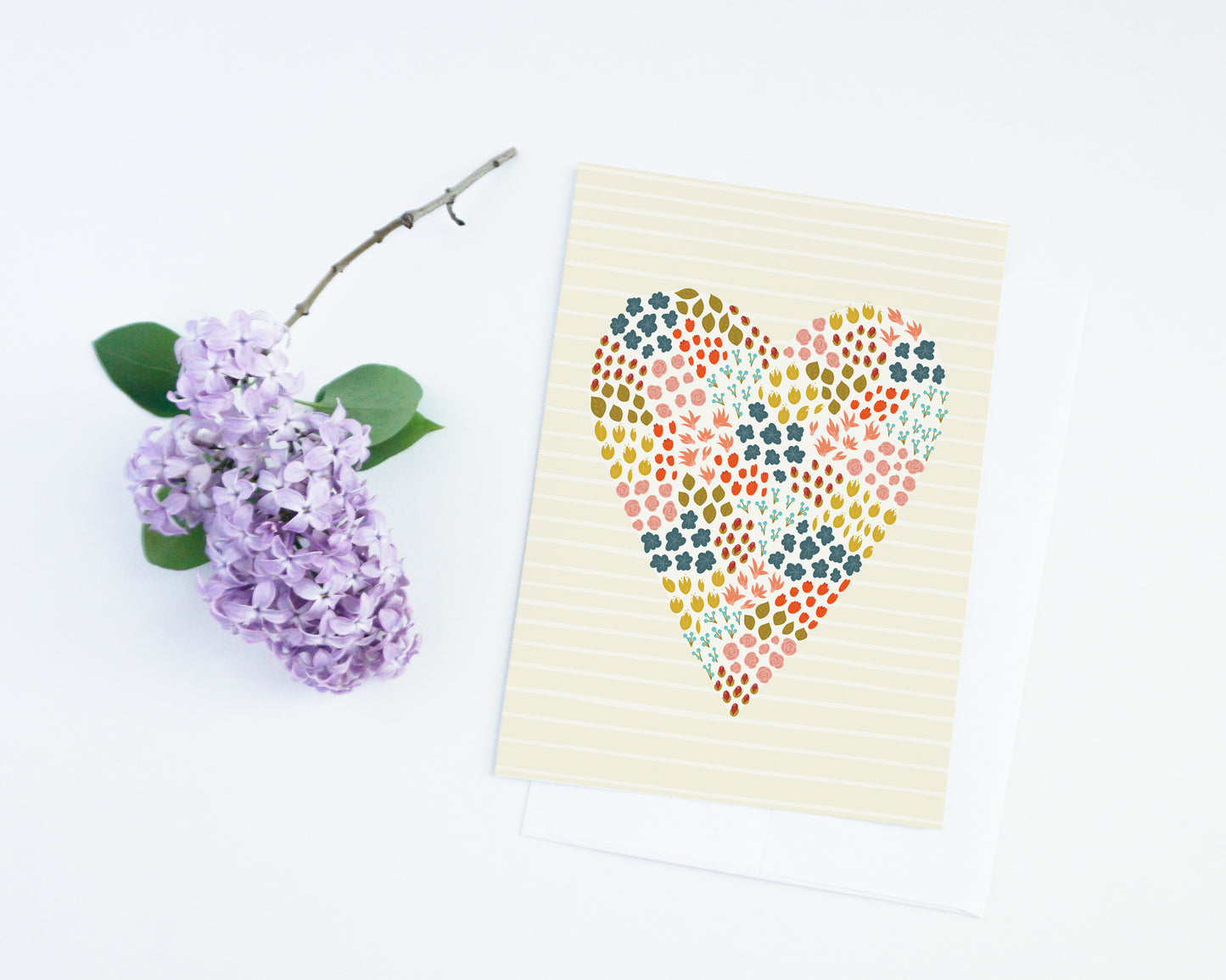 Modern Floral Love Card