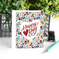 Happy (Heart) Day Floral Love Card