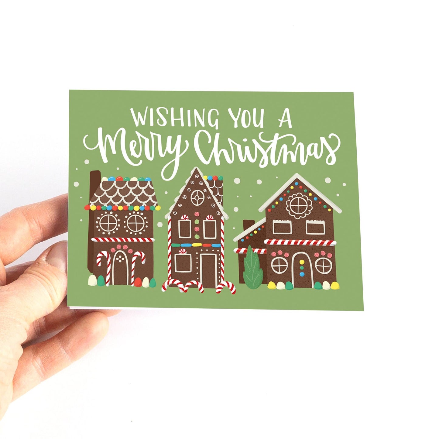 Merry Christmas (Gingerbread Houses) Holiday Card