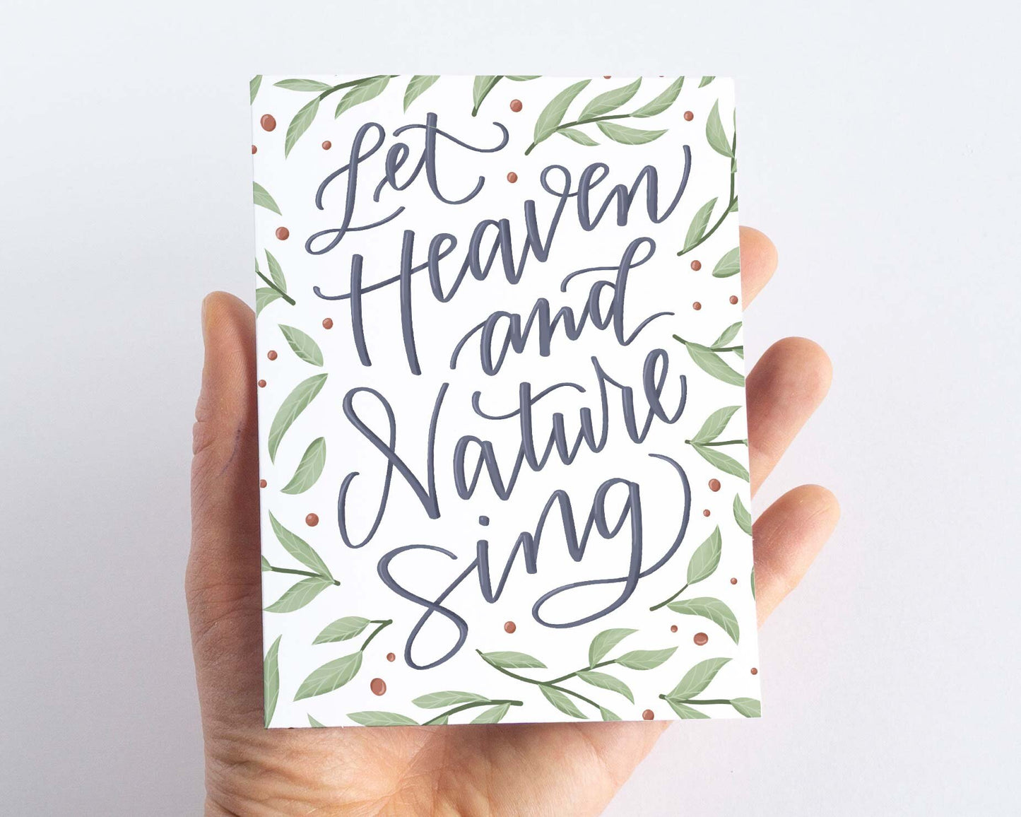 Let Heaven and Nature Sing Christmas Card