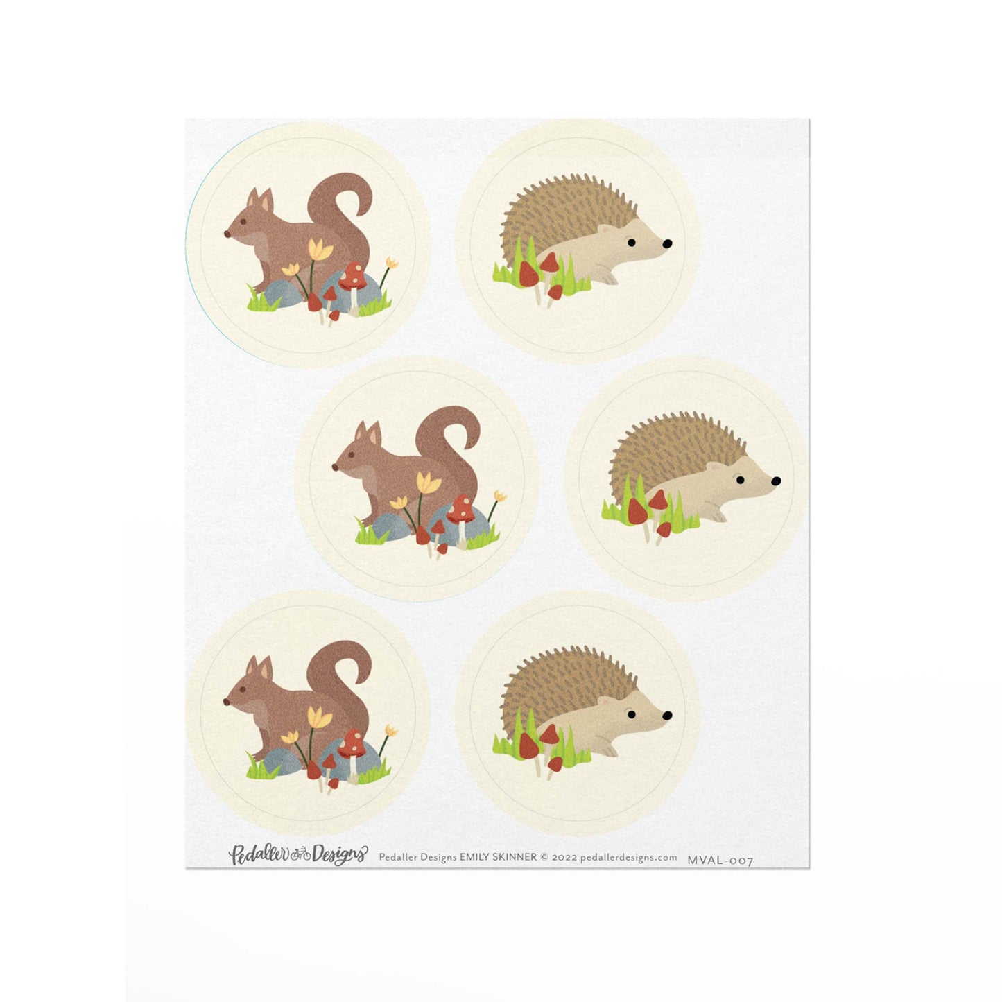 Children's Woodland Hedgehog Valentine Cards