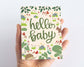 Hello Baby Woodland Forest Baby Shower Card