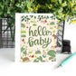 Hello Baby Woodland Forest Baby Shower Card