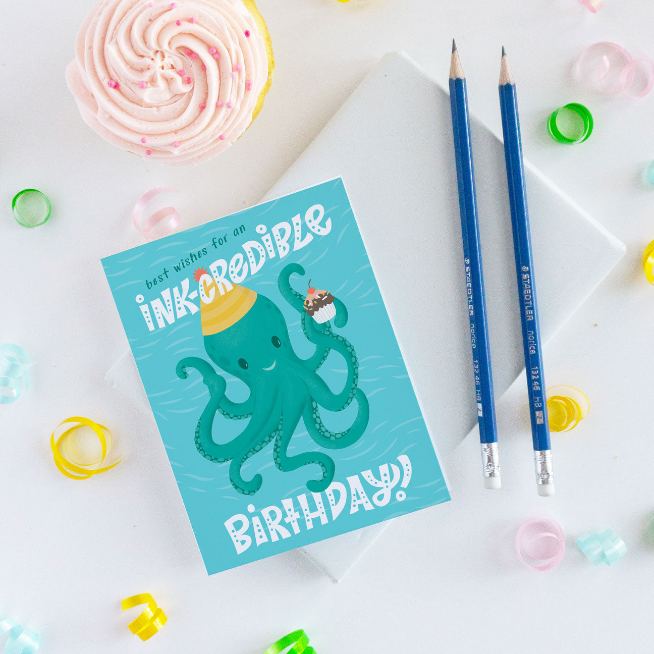 Best Wishes for an Ink-Credible Birthday Under the Sea Kids Birthday Card