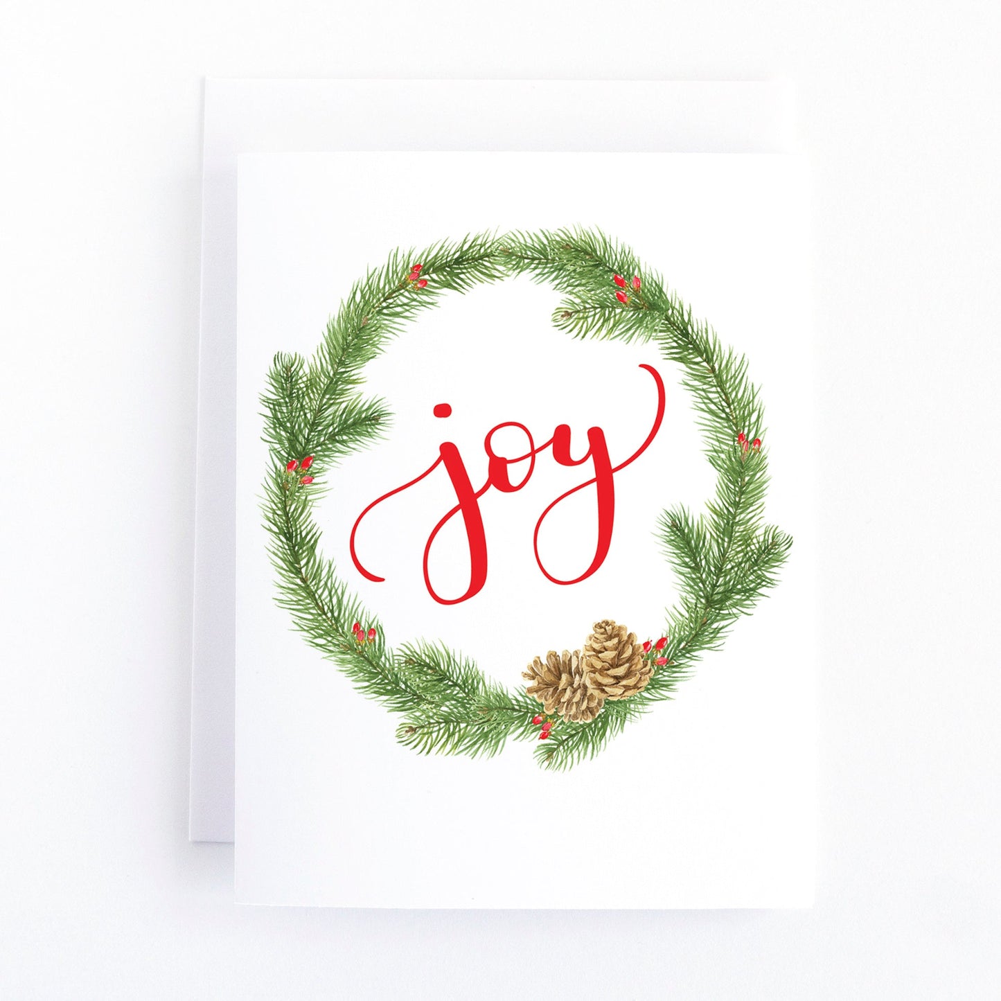 Joy (wreath) Christmas Card