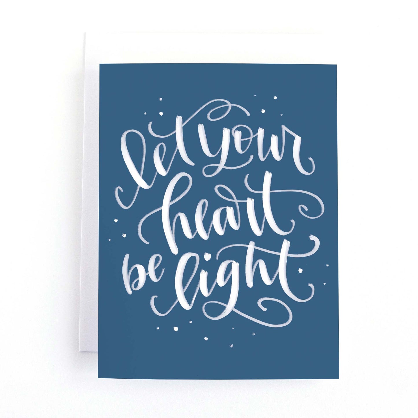 Let Your Heart Be Light Hanukkah Card