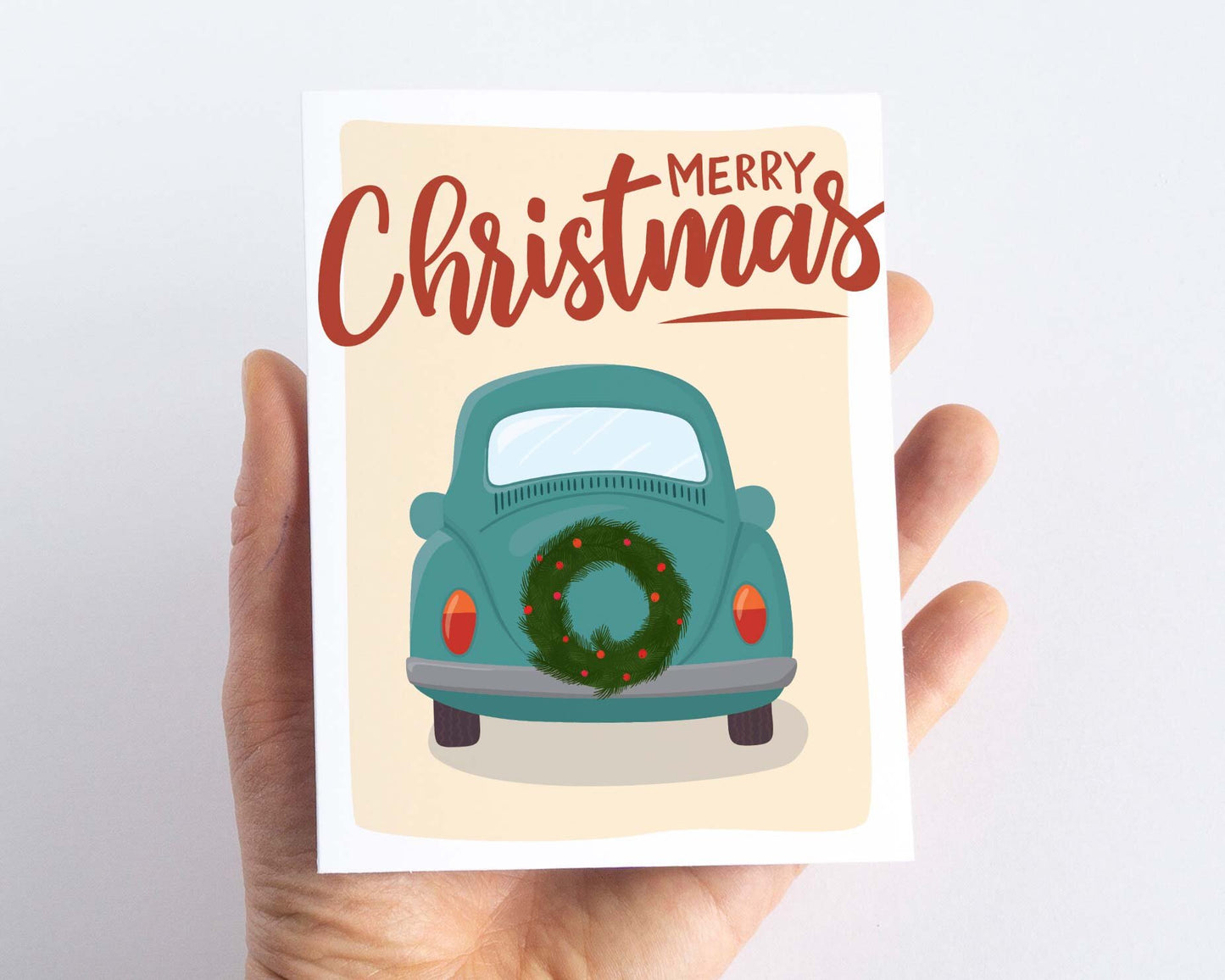 Vintage Christmas Car Card