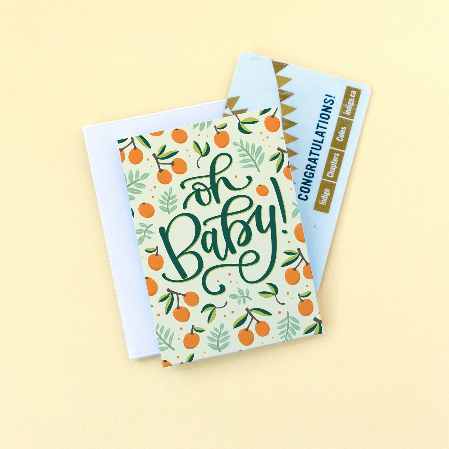 Oh Baby Citrus Mini Greeting Card