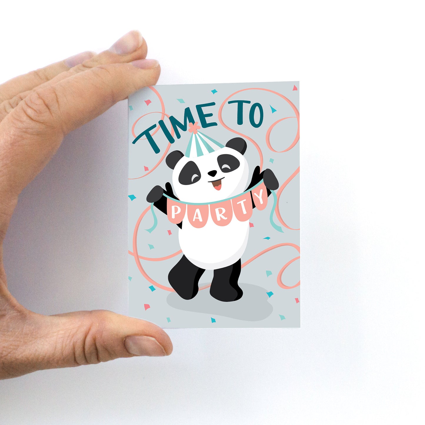 Panda Mini Greeting Card