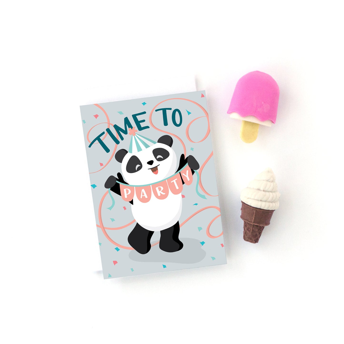 Panda Mini Greeting Card