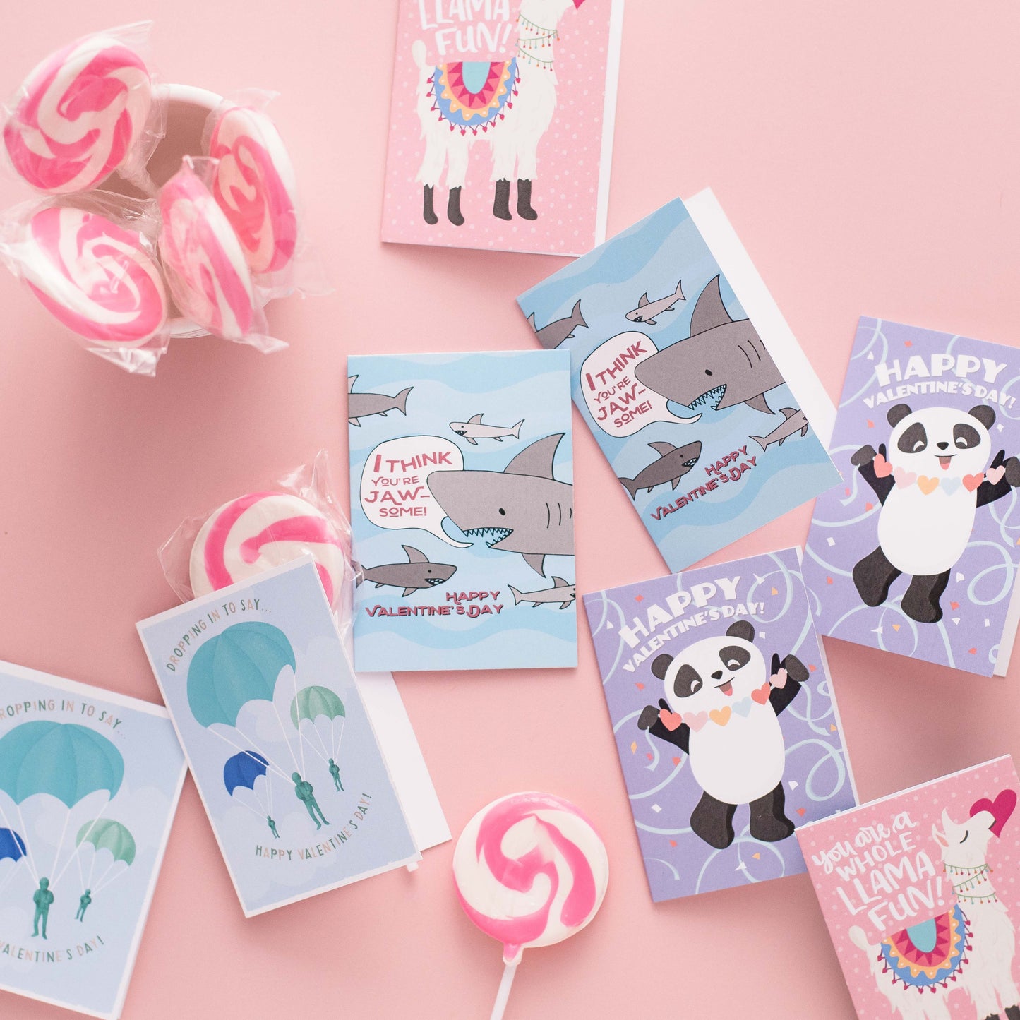 Llama Children's Valentine Set