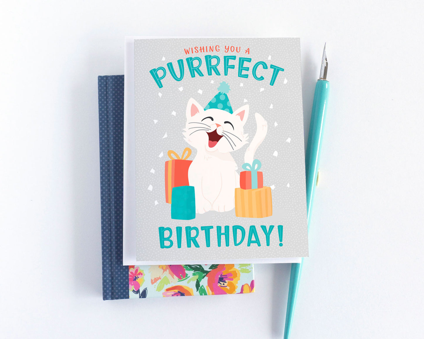 Wishing you a Purrfect Birthday Cat Lover Birthday Card