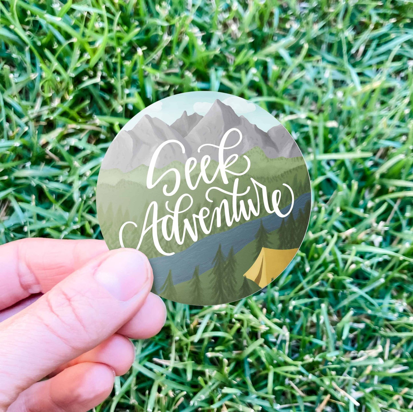 Seek Adventure Camping Vinyl Sticker