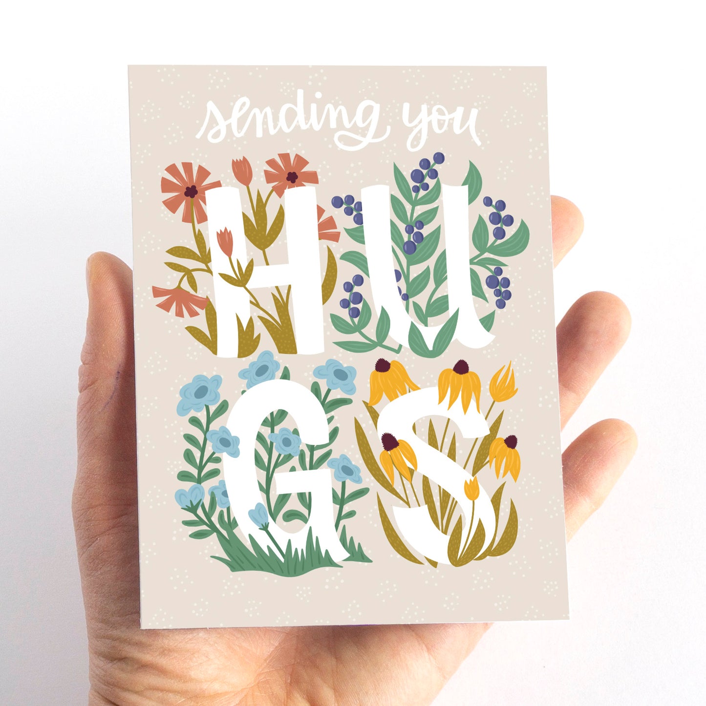 Sending You Hugs Sympathy Card