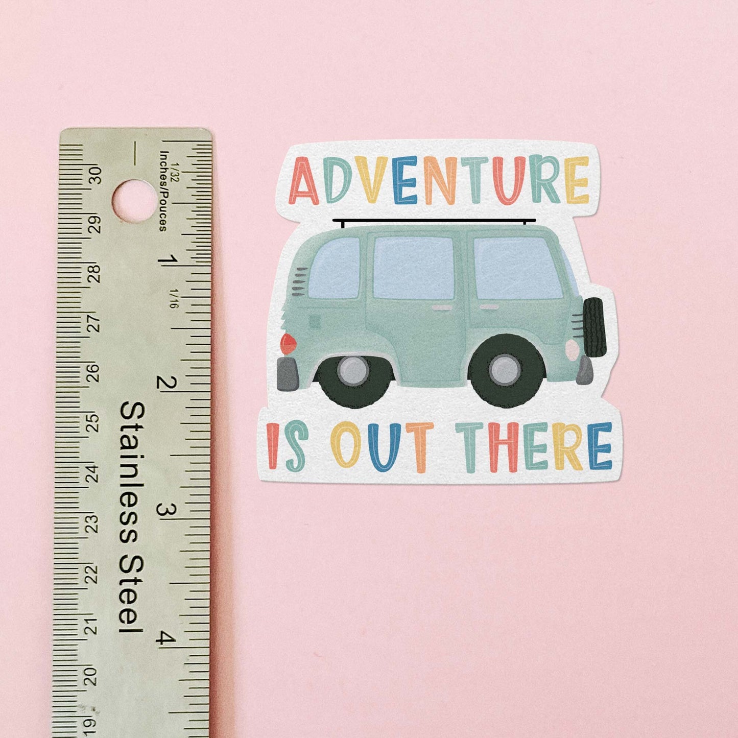 Adventure is Out There Camper Van Vinyl Sticker