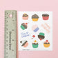 Birthday Cupcakes Sticker Sheet