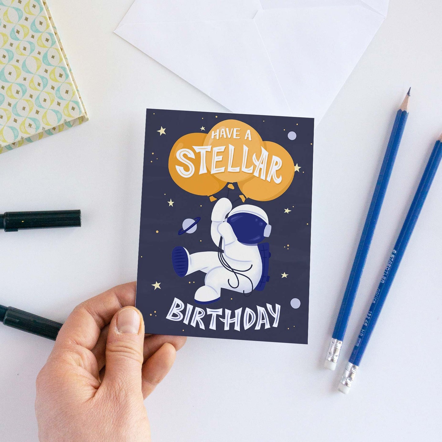 Space Birthday Card