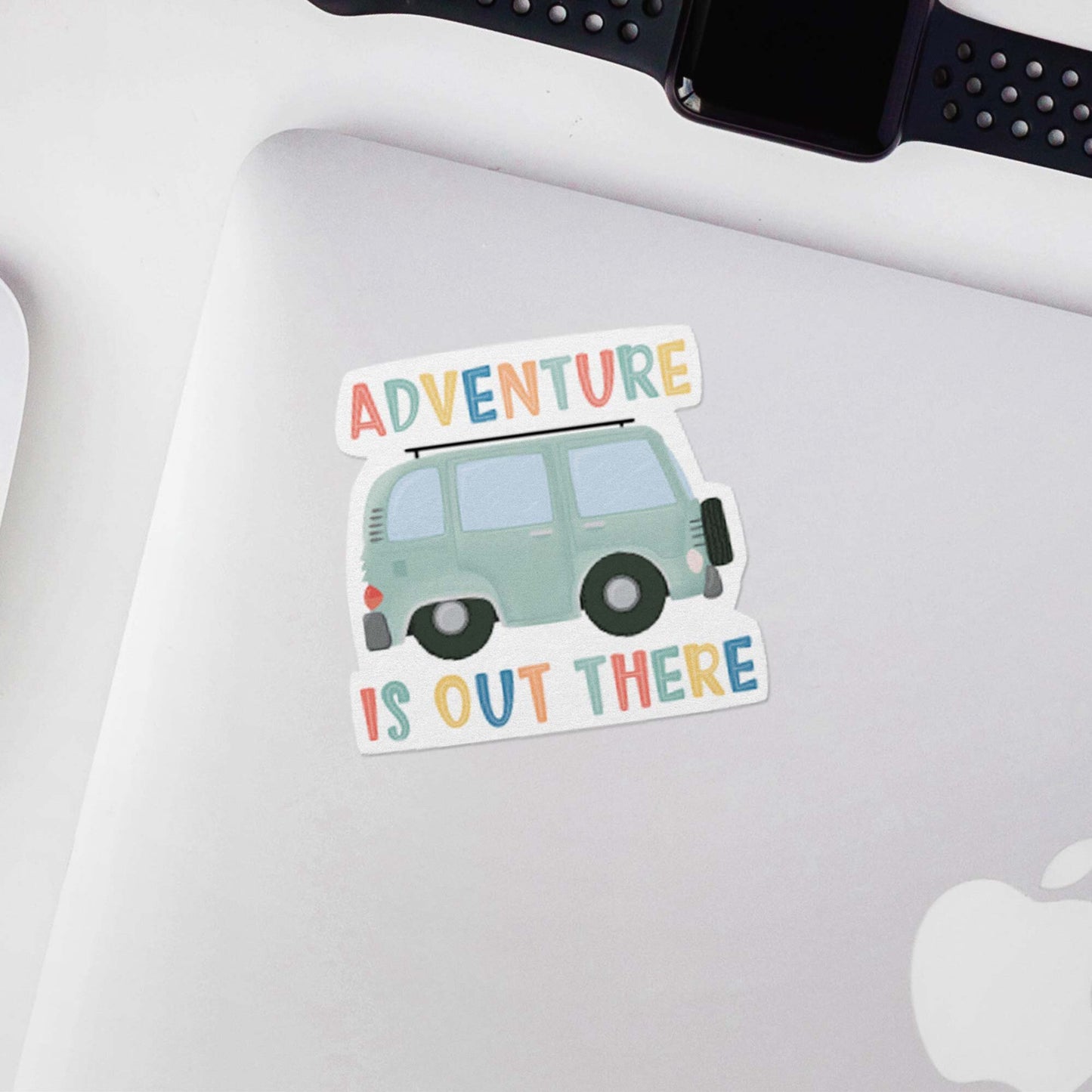 Adventure is Out There Camper Van Vinyl Sticker