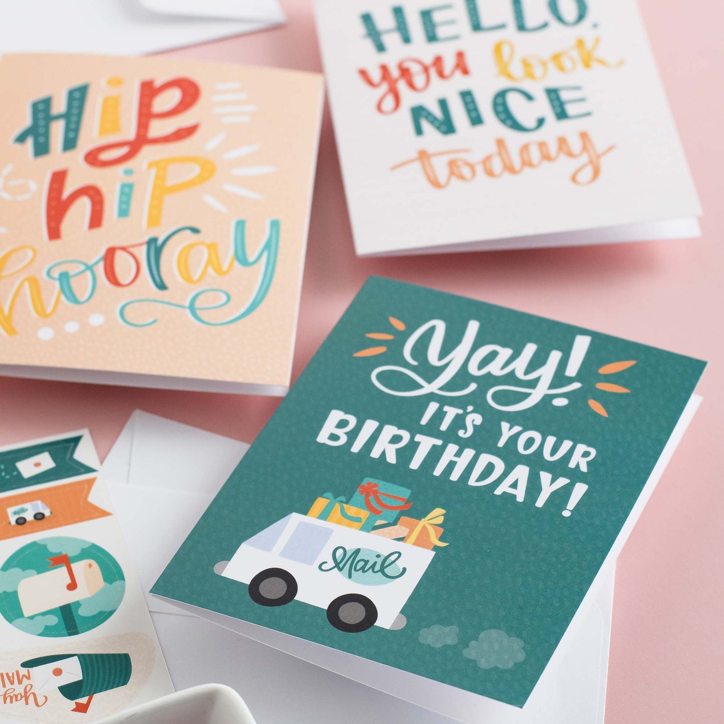 Cute Mail Stationery Set with Matching Stickers