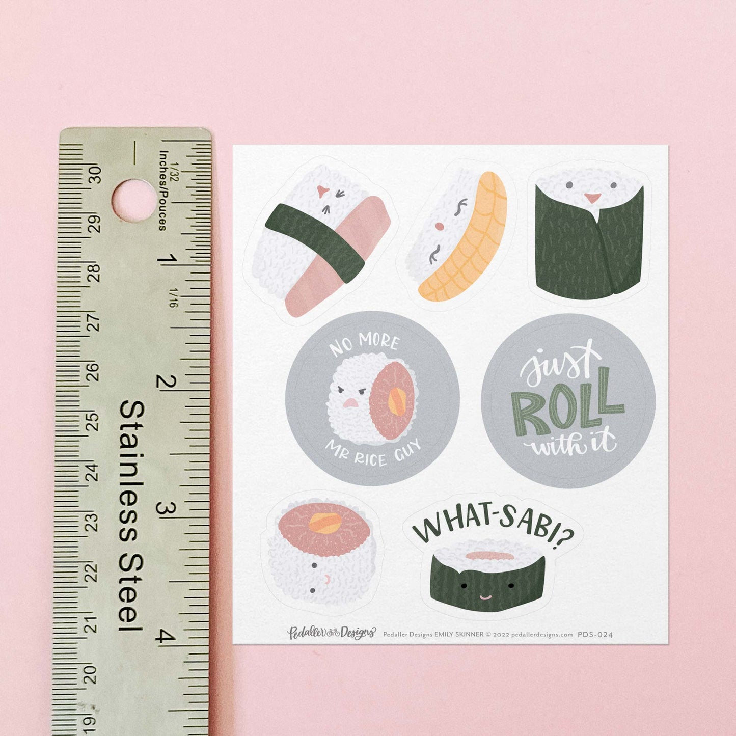 Cute Sushi Sticker Sheet