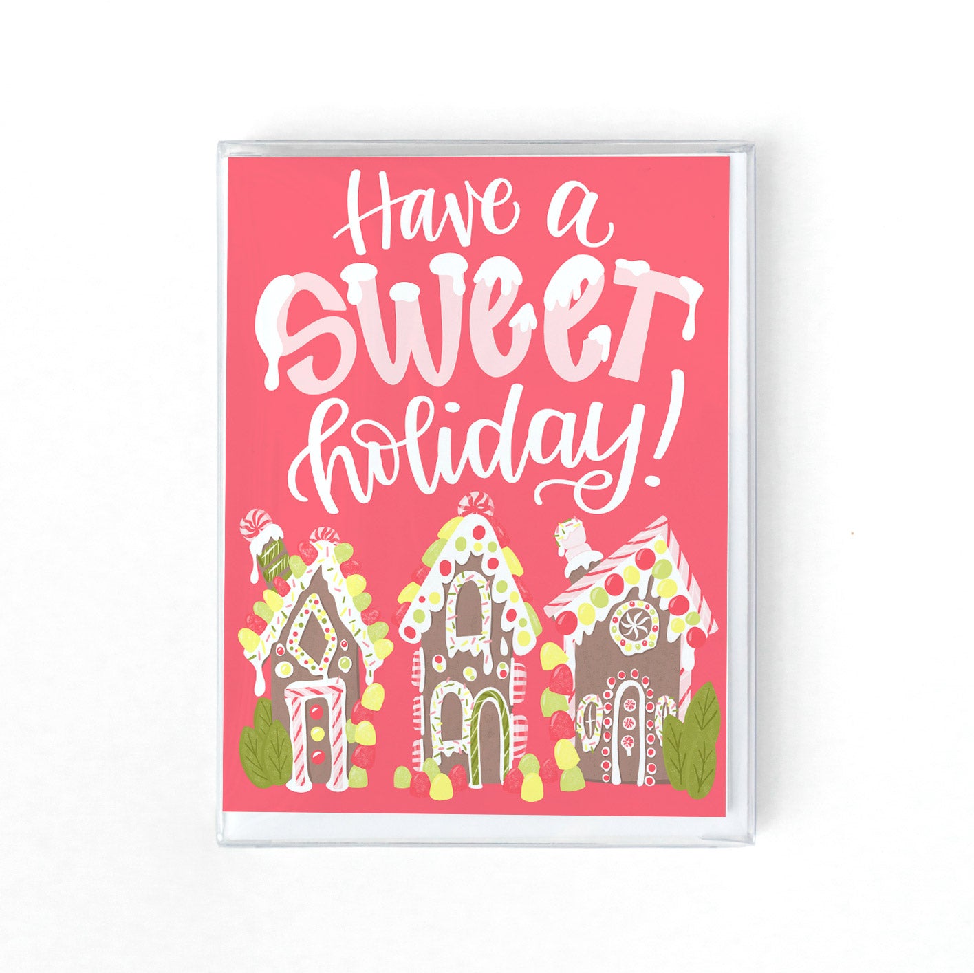 Have a Sweet Holiday Gingerbread House Christmas Card