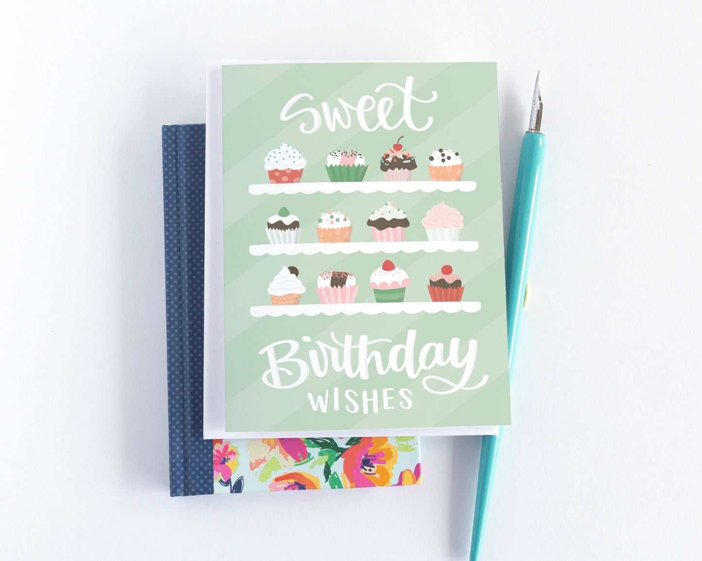 Sweet Birthday Wishes Cupcake Birthday Card