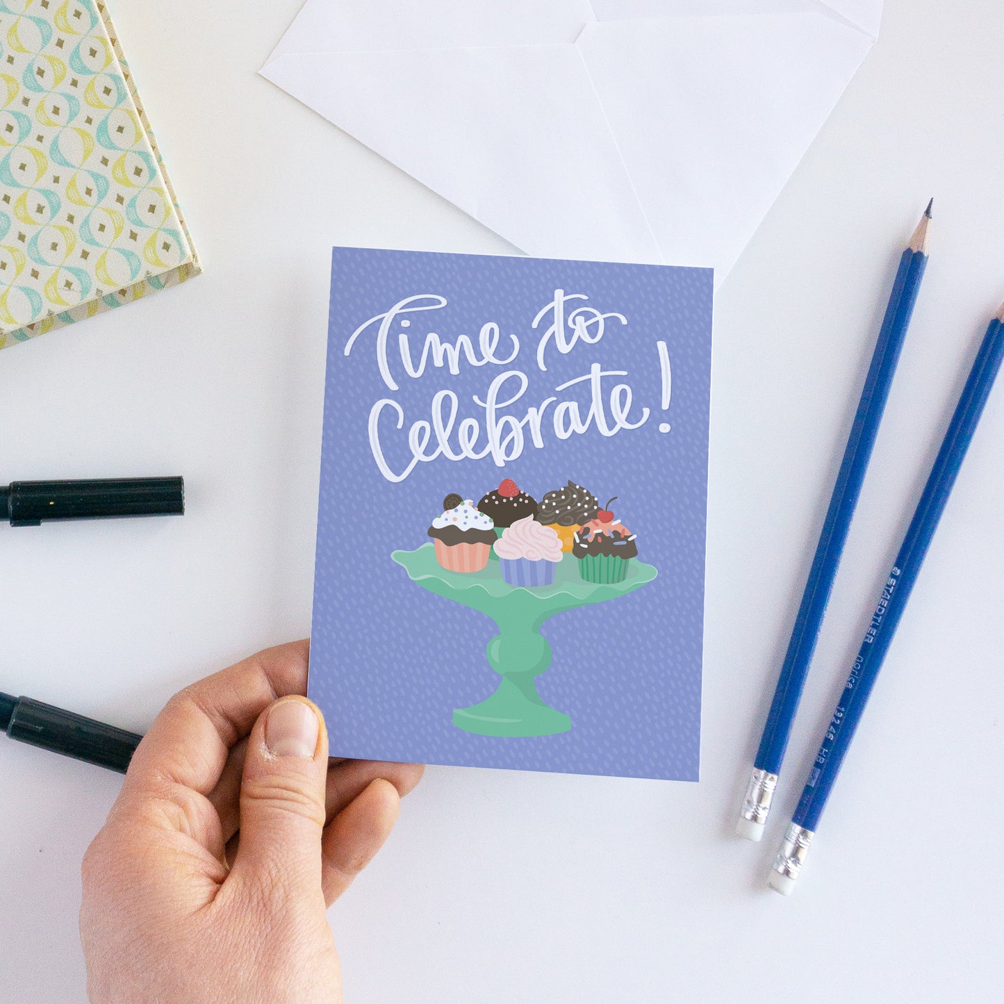 Time to Celebrate Cupcake Birthday Card