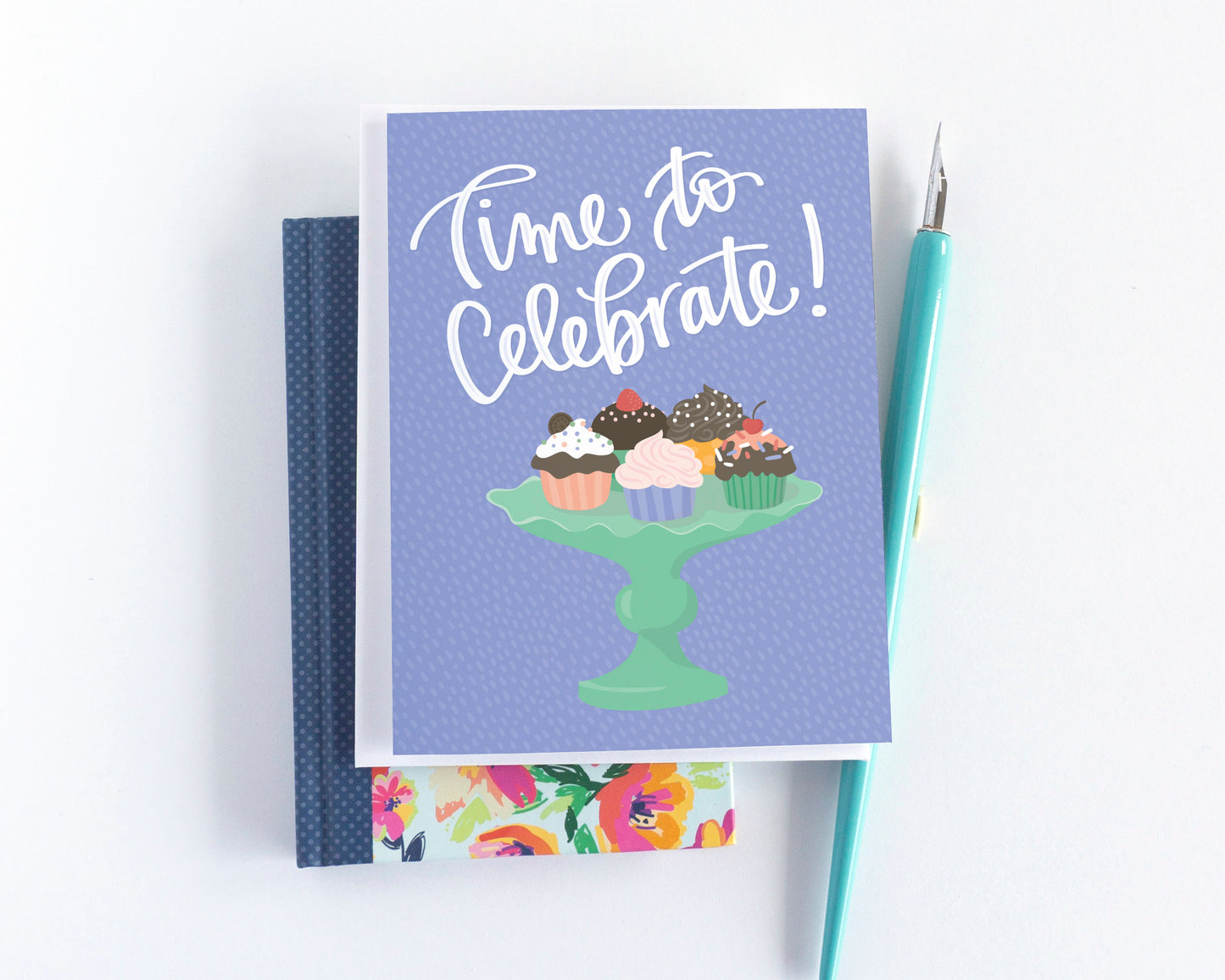 Time to Celebrate Cupcake Birthday Card