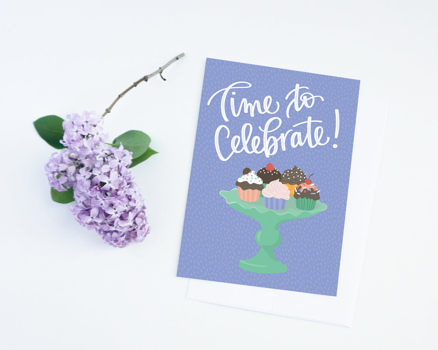 Time to Celebrate Cupcake Birthday Card