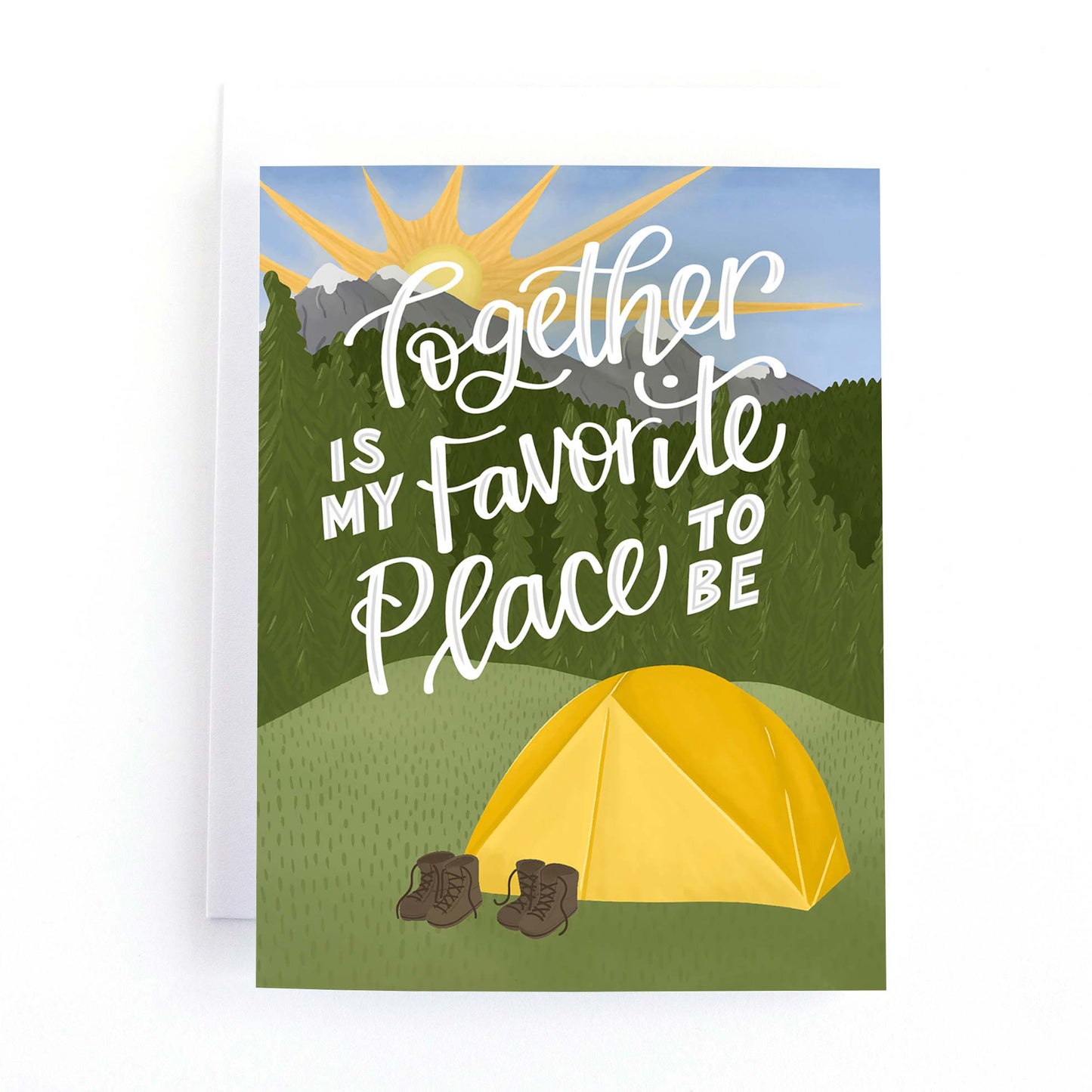 Together is My Favorite Place to be Camping Love Card