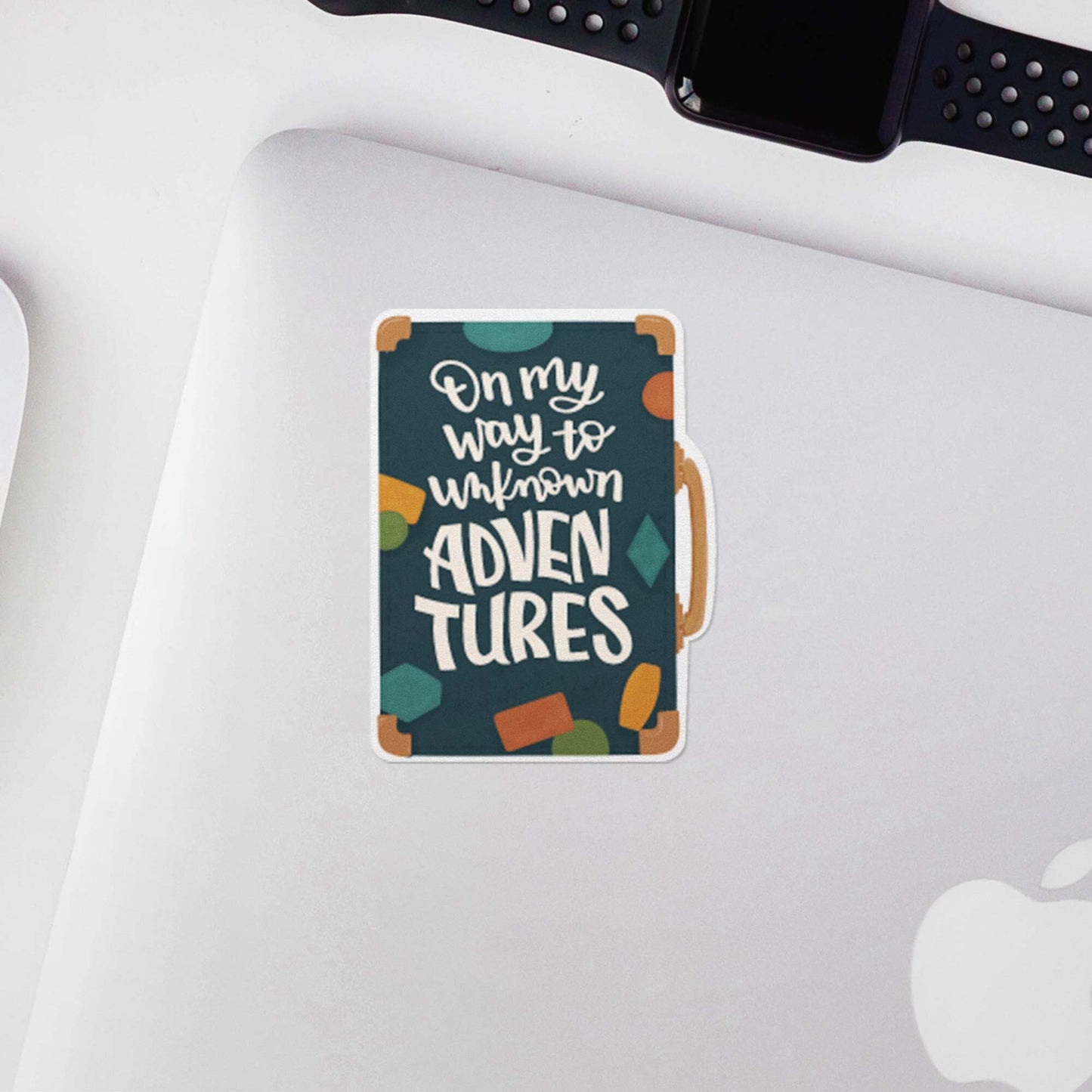 On My Way to Unknown Adventures Vinyl Sticker