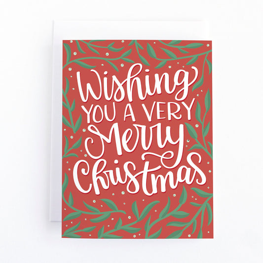Wishing you a Very Merry Christmas Christmas Card
