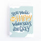 hand lettering greeting card for a friend with words from the classic song you are my sunshine